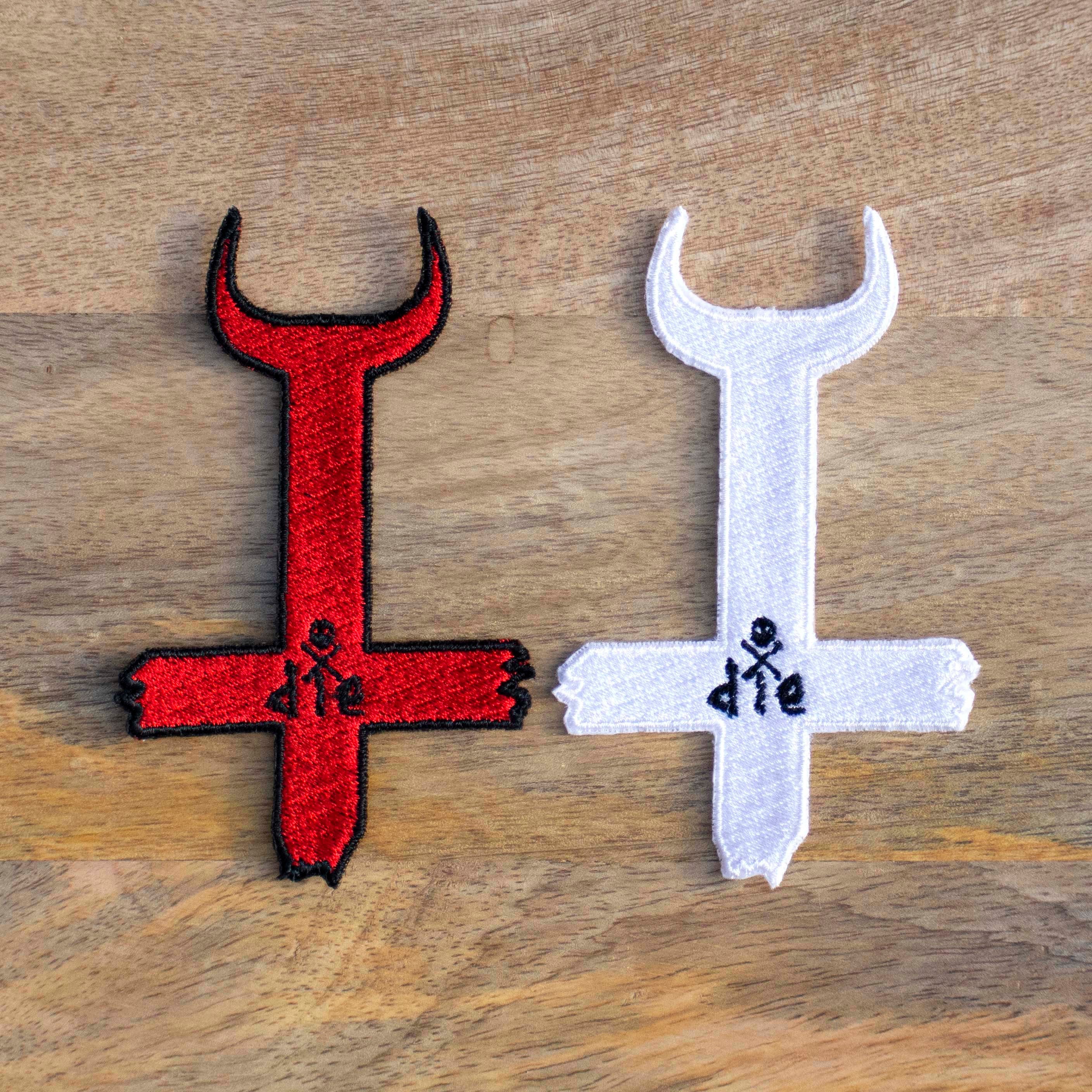 11 Colors Gothic Cross Iron-on Patches, Cross Patches, Embroidered