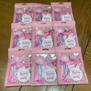 Barbie party favour, barbie gifts, barbie sweets, Sweet goody bags, kids party bags, party favours, sweet assortment, sleepover treat