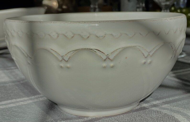 White Matceramica Dinnerware Vintage Farmhouse Stoneware Etsy
