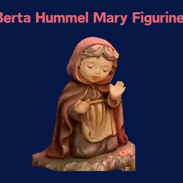 Berta Hummel Virgin Mary Porcelain Figurine Vintage Nativity Religious Christmas Statue Collectors Gift Creche Decoration Replacement