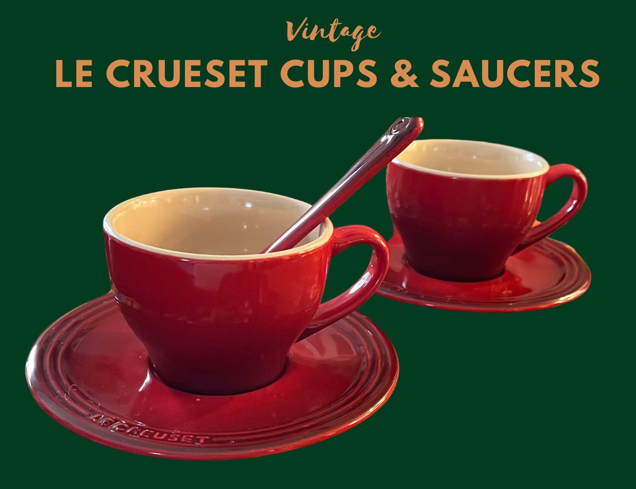 Le Creuset Stoneware Espresso Mug, 3 oz., Flame