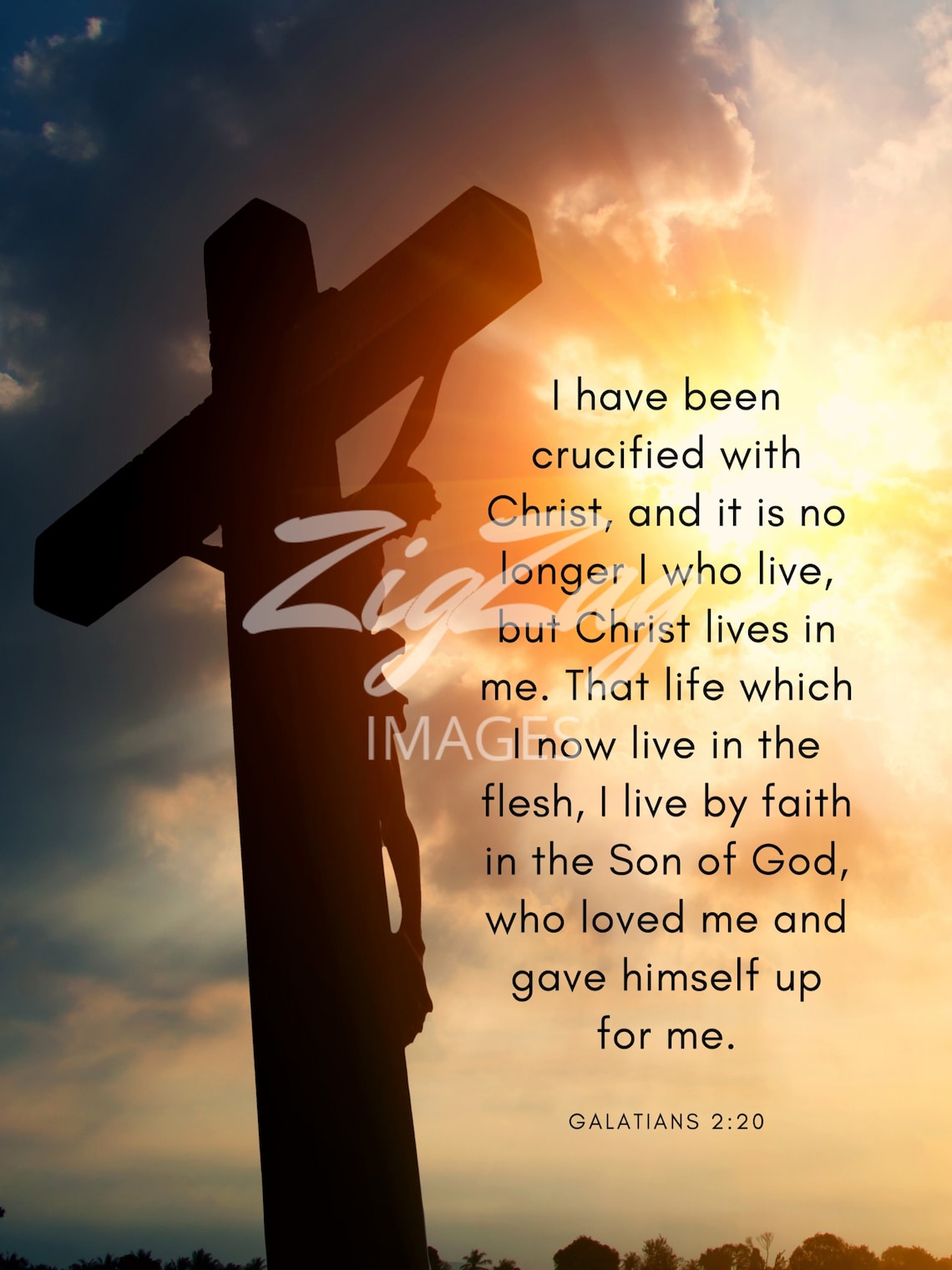 I have been crucified with christ and it is no longer i who etsy