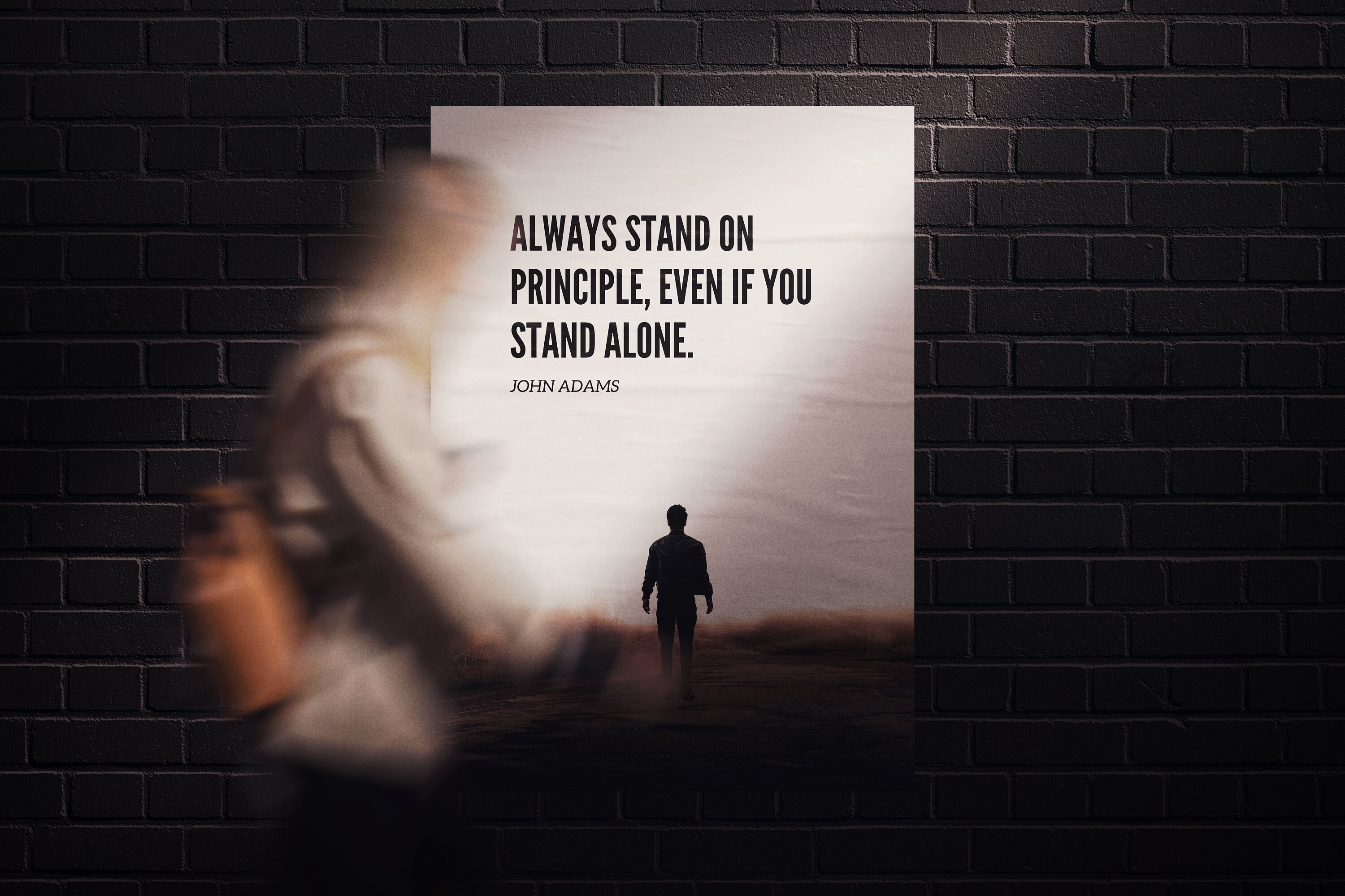 Always Stand on Principle Even If You Stand Alone. John Etsy Ireland