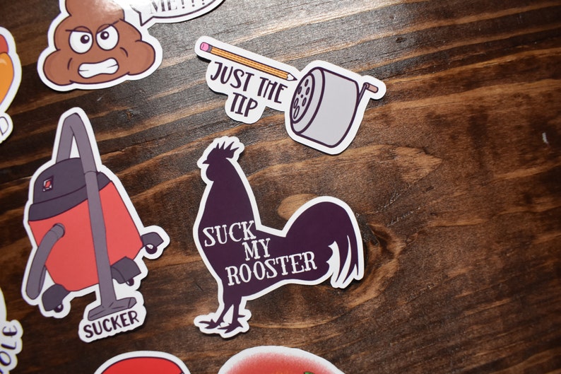 The Raunchy Pack Stickers Adult Humor Stickers Naughty Etsy