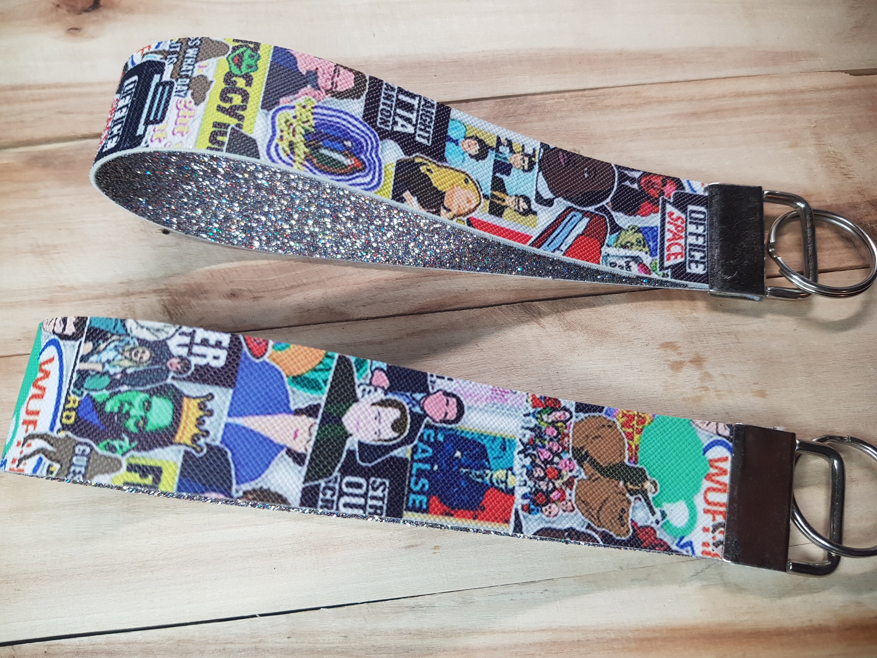 Funny Key Fob Glitter Key Fob Faux Leather Key Fob Cute Etsy