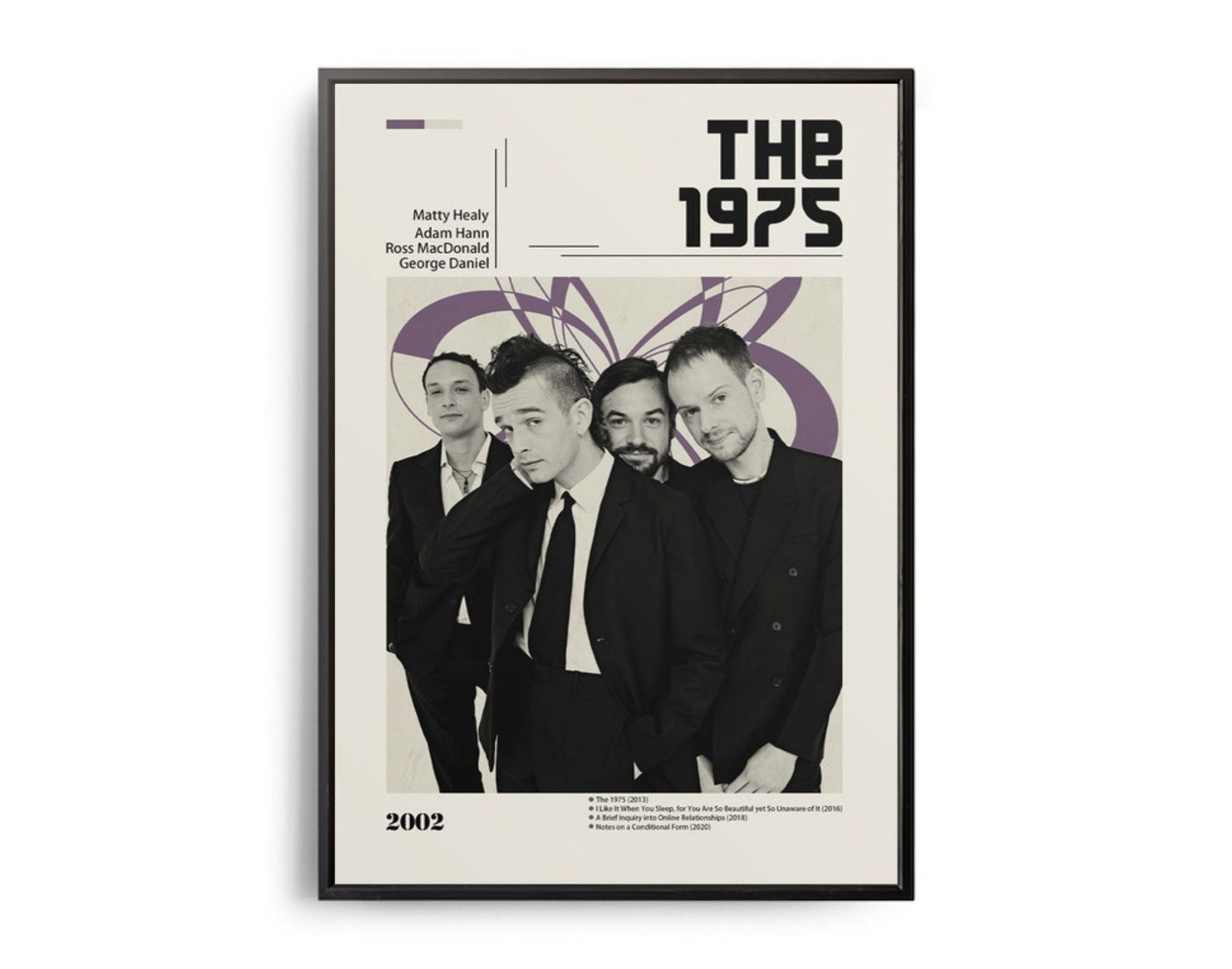 Discover The 1975 Vintage Music Poster Pop Music Band Poster