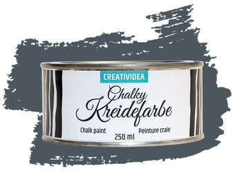 Kreidefarbe Shabby Chic Möbel Anthrazit