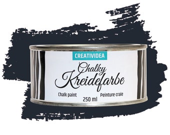 Kreidefarbe Shabby Chic Möbel Elegantes Schwarz