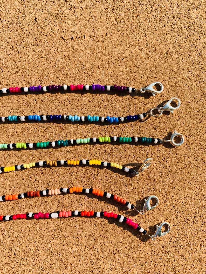 Colorful patterned choker six colors