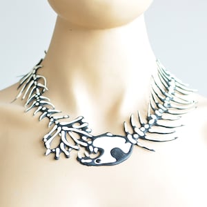 Webwear Fish Skeleton Necklace