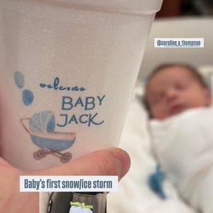 Custom Baby Boy Styrofoam Cups