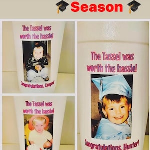 Custom Photo Styrofoam Graduation Cups