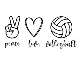 Download Love Volleyball Svg Etsy