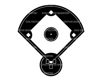 Free Free Baseball Field Outline Svg 351 SVG PNG EPS DXF File