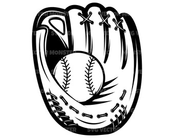 Download Baseball Glove Svg Etsy