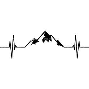 Mountain Svg Heartbeat Svg Adventure Outdoor Camping - Etsy