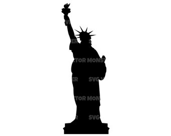 Statue of Liberty Svg, Lady Liberty. Vector Cut file for Cricut, Silhouette, Pdf Png Eps Dxf, Decal, Sticker, Vinyl, Pin