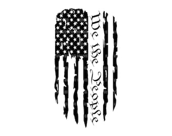 Wij het volk Svg, Amerikaanse grondwet vlag png, 4 juli, onafhankelijkheidsdag. Vector gesneden bestand Cricut, silhouet, pdf, png dxf.
