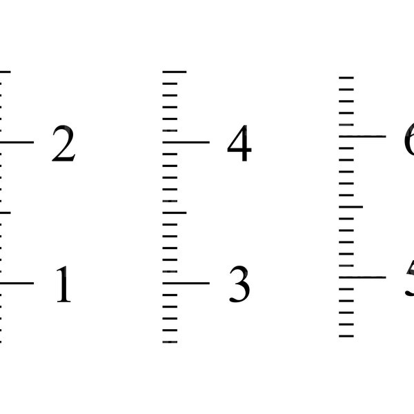 Growth Chart Ruler Svg, Wall Ruler Svg. Vector Cut file for Cricut, Silhouette, Pdf Png Eps Dxf, Decal, Sticker, Vinyl, Pin