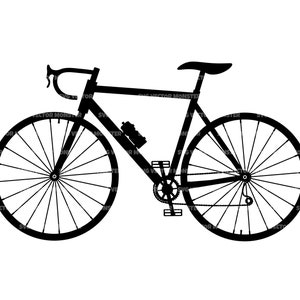 Racefiets Svg, racefiets Svg, fiets Svg. Vector gesneden bestand voor Cricut, silhouet, Pdf Png Eps Dxf, sticker, sticker, stencil, vinyl, pin