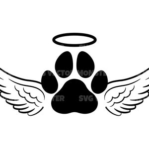 Huisdier Memorial Svg, huisdier verlies Svg, hond Memorial Svg, Paw Print Vector Cut bestand voor Cricut, silhouet, Pdf Png Eps Dxf, sticker, sticker, vinyl
