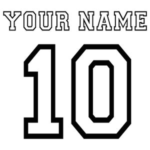 Nom de maillot personnalisé Svg, numéro de maillot personnalisé Svg, modèle de maillot, dos de maillot, baseball, softball, football, basketball, Svg, png.