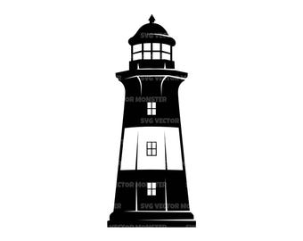 Faro SVG, Faro PNG, Faro Clipart. Archivo de corte vectorial para Cricut, silueta, PDF, PNG, DXF, plantilla, calcomanía, pegatina, vinilo.