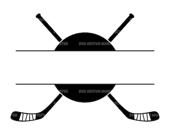 Crossed Hockey Sticks Svg, Hockey Puck Svg, Hockey Team. Vector Cut file Cricut, Silhouette, Pdf Png Eps Dxf, Decal, Sticker, VinylCr, Pin