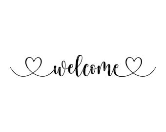 Welcome Sign Svg, New Home Sign, Door Mat Sign, Farmhouse Sign. Vector Cut file Cricut, Silhouette, Pdf Png Dxf, Decal, Sticker, Vinyl.