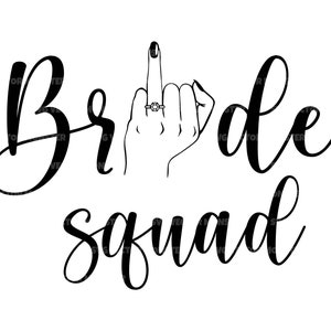 Braut-Squad-Svg, Braut-Crew-Svg, Braut-Stamm-Svg, Team Braut-Svg. Vektor-Schnittdatei Cricut, Silhouette, Pdf-Png-Dxf, Abziehbild, Aufkleber.