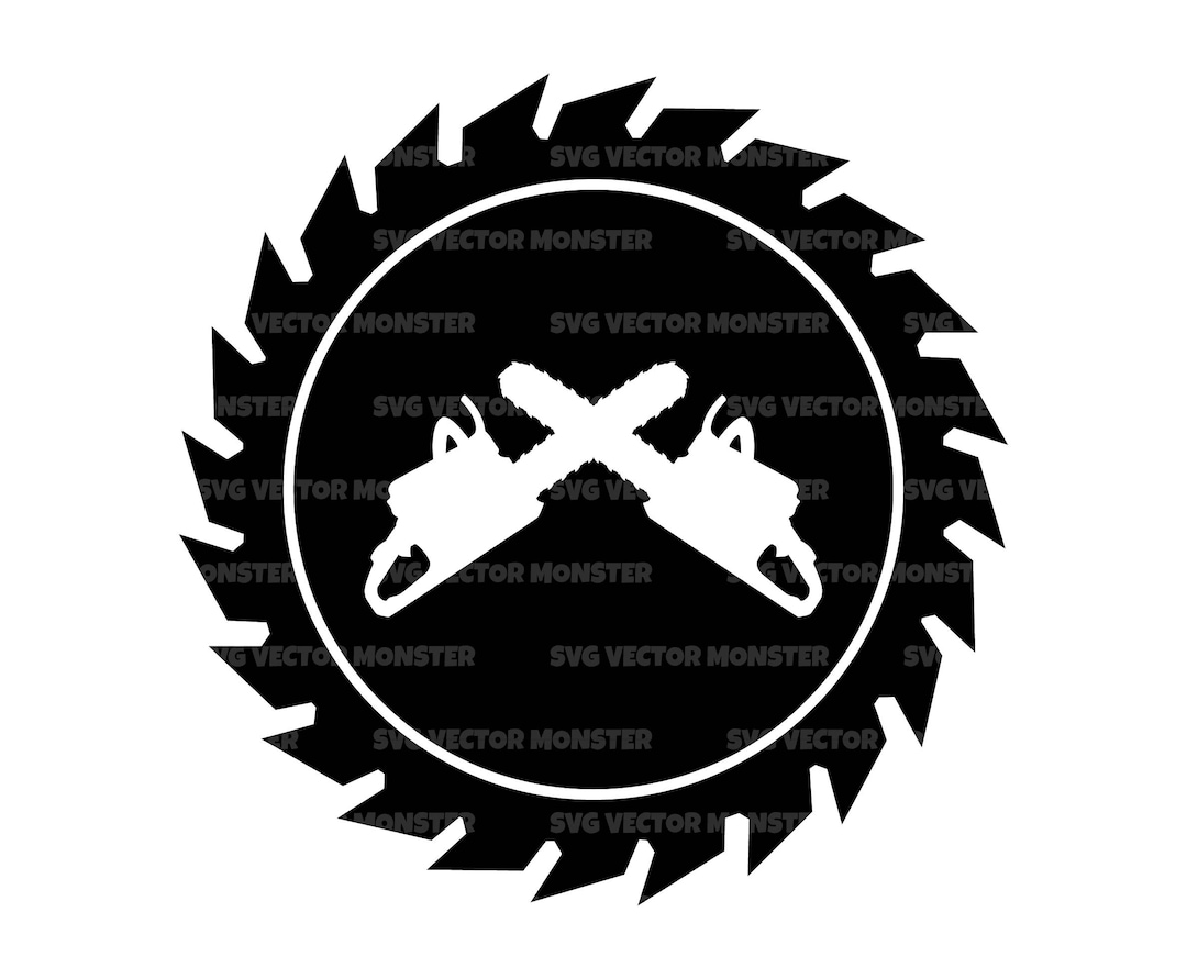 Saw Blade Svg, Chainsaw Svg, Lumberjack, Woodcutter. Vector Cut File