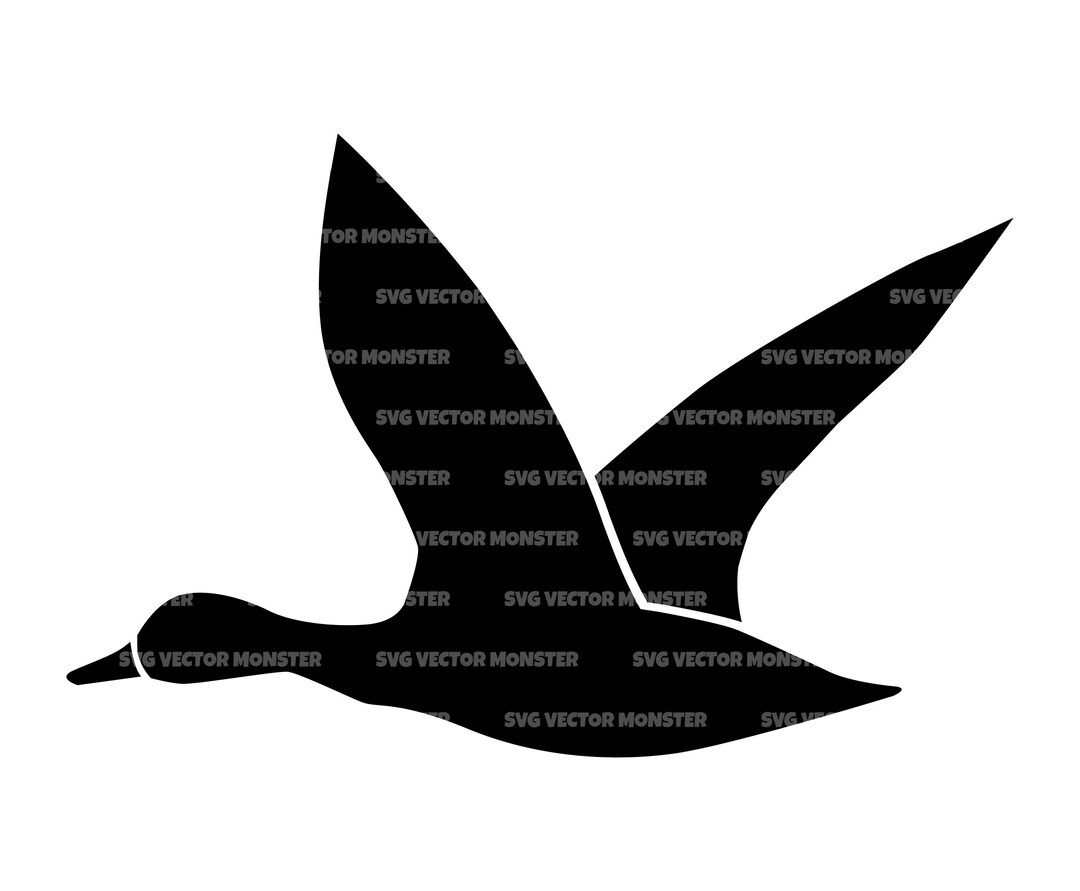 Flying Duck Svg. Vector Cut File for Cricut, Silhouette, Pdf Png Eps ...