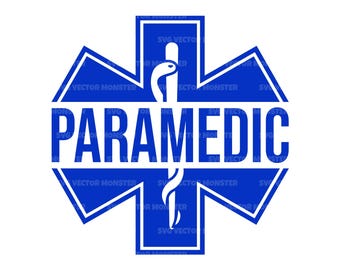 Paramedic Svg, Ems Svg, Star of Life Svg, Emt, Emergency Medical Services Sign. Vector Cut file Cricut, Silhouette, Pdf Png Dxf.
