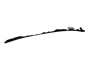 Bogue Banks Svg, North Carolina Svg, America State Map Svg. Vector Cut file for Cricut, Silhouette, Png Eps Dxf.
