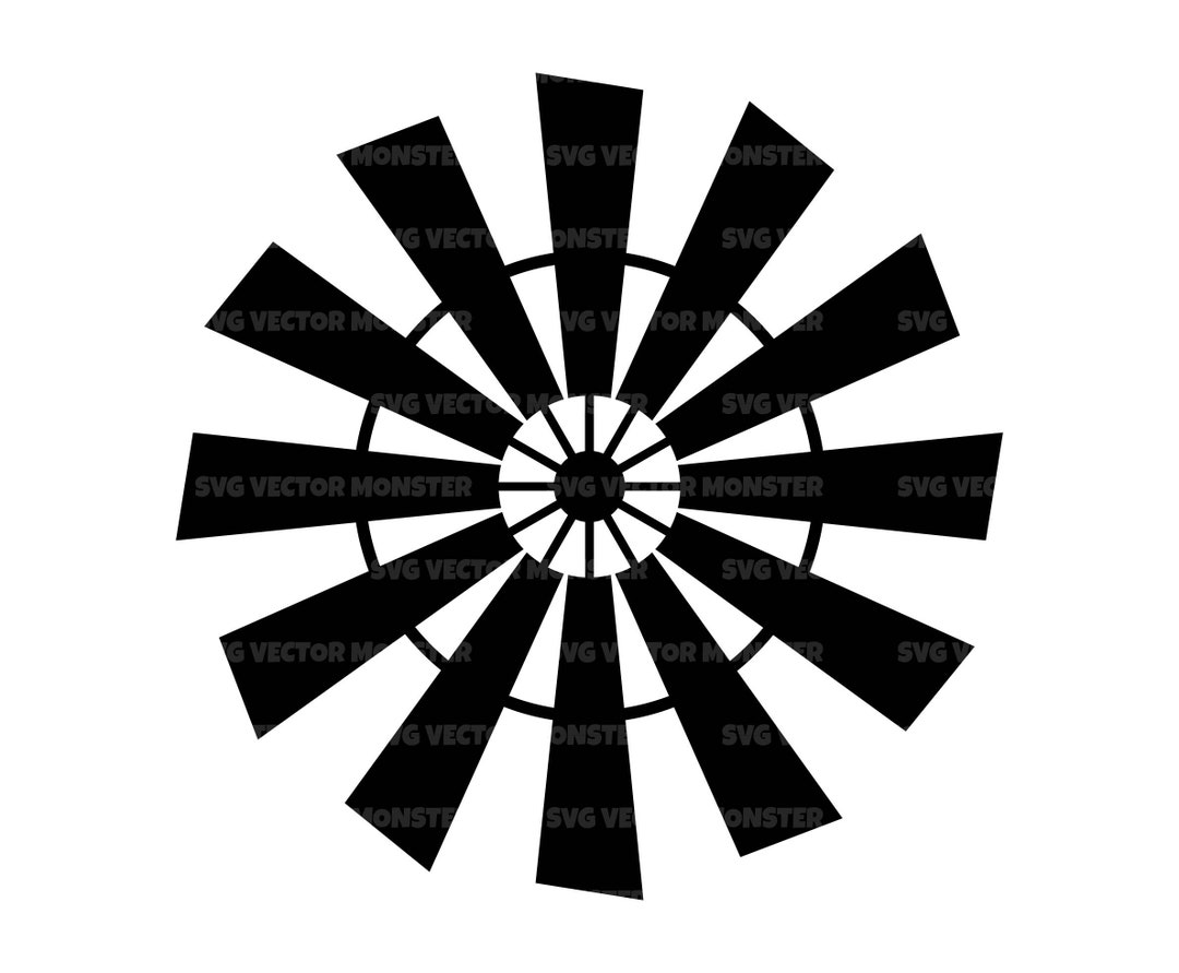 Farmhouse Windmill Svg, Rustic Windmill Svg, Farm Life, Ranch Life