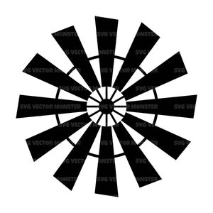 Moulin à vent de ferme SVG, Moulin à vent rustique SVG, Vie à la ferme, Vie de ranch. Fichier de coupe vectorielle Cricut, Silhouette, Pdf Png Eps Dxf, Décalcomanie, Autocollant.