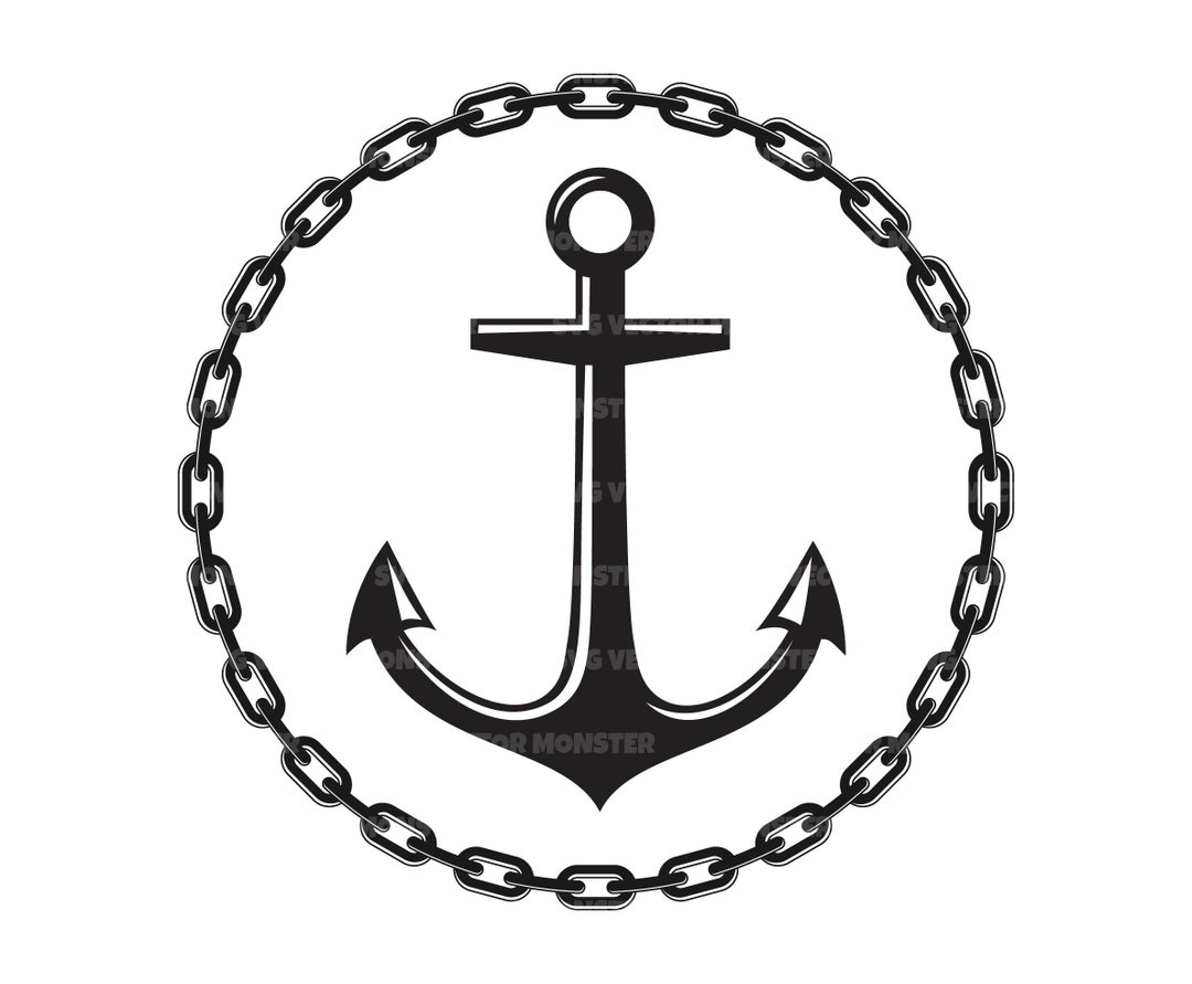 Anchor Svg, Anchor Rode Svg, Nautical Svg, Ship Svg, Ocean Svg, Cruise