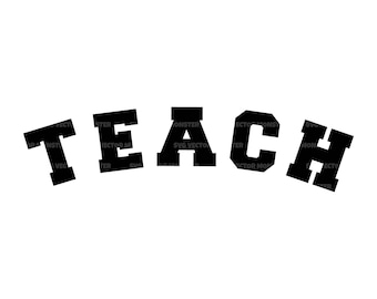 Teach Svg, Teacher Svg, Teacher Life Svg, Homeschool Svg, Teacher T-Shirt Gift. Vector Cut file Cricut, Silhouette, Pdf Png Eps Dxf, Sticker