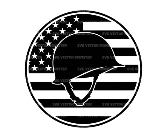 Full Face Military Helmet PNG & SVG Design For T-Shirts