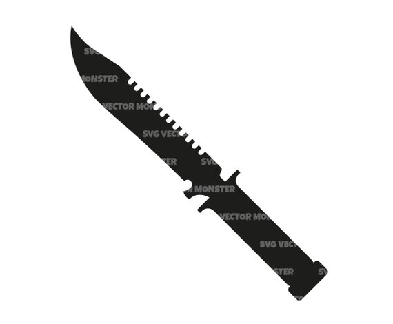 Military Knife Svg, Army Knife Svg. Vector Cut file for Cricut, Silhouette,  Pdf Png Eps Dxf, Decal, Stencil, Sticker, Vinyl, Pin.