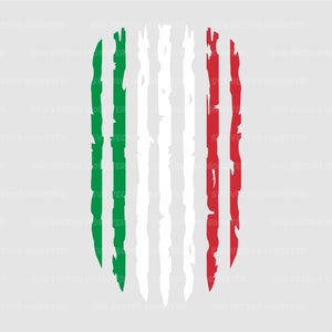 Italienische Flagge, Italien Flagge, Grunge Italien Flagge Vektor Cut Datei Cricut, Silhouette, Pdf Png Eps Dxf, Sticker.