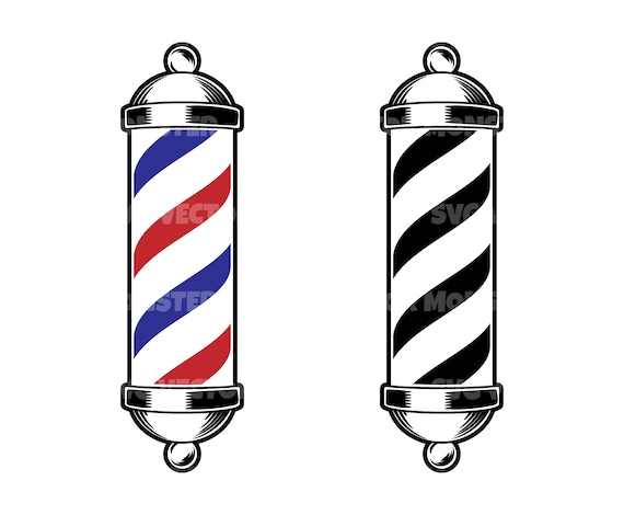 Barber Pole Svg, Barber Shop Svg. Vector Cut File for Cricut, Silhouette,  Pdf Png Eps Dxf, Decal, Sticker, Vinyl, Pin - Etsy