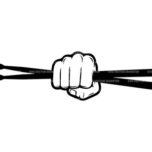 Batteur SVG, Baguettes SVG, Batterie SVG. Fichier Vector Cut pour Cricut, Silhouette, Pdf Png Eps Dxf, Décalcomanie, Autocollant, Pochoir, Vinyle, Pin.