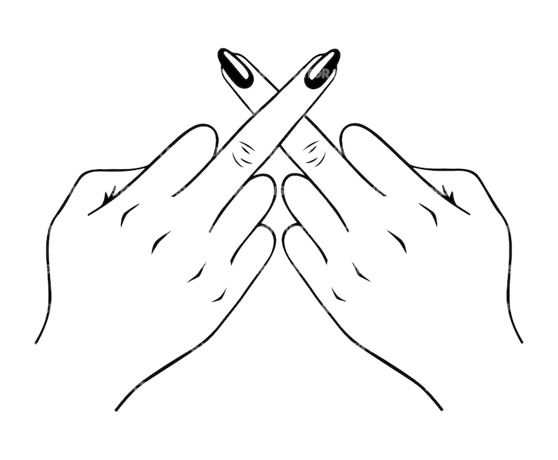 Crossed Woman Middle Fingers Svg Hand Sign Svg Girl Power Etsy