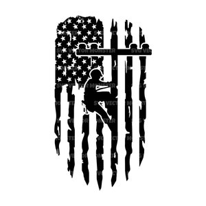 Lineman Svg, Distressed American Flag Svg, Power pole Svg, Electrician Svg, Line Man Dad, Powerline. Vector Cut file Cricut, Pdf Png Dxf.