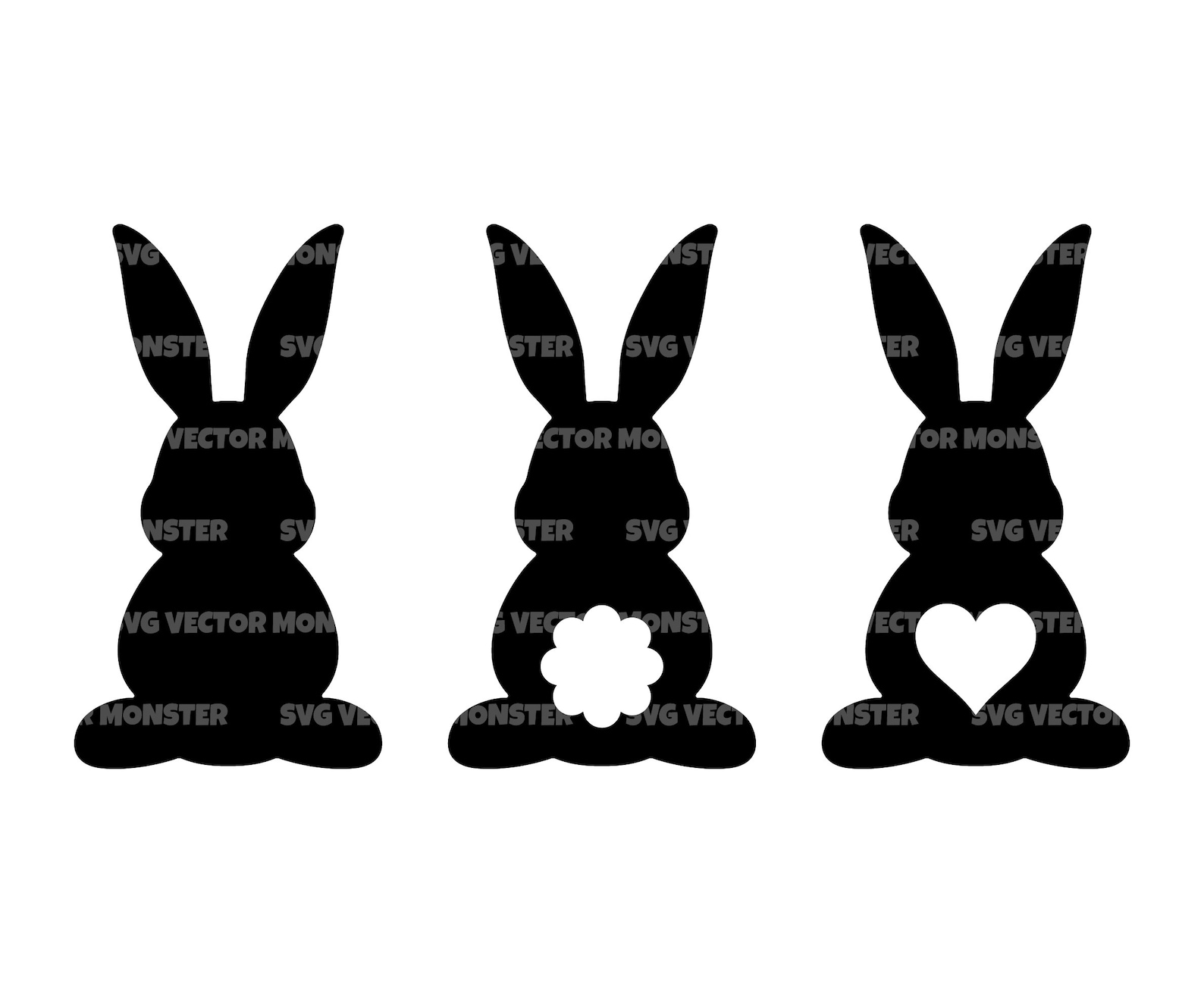 Bunny Rabbit Svg Easter Bunny Svg. Vector Cut File for - Etsy