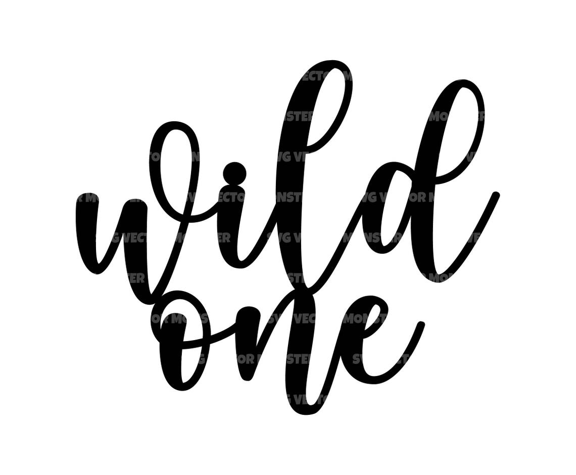Wild One Svg Png, Cake Topper Design. Vector Cut File Cricut ...