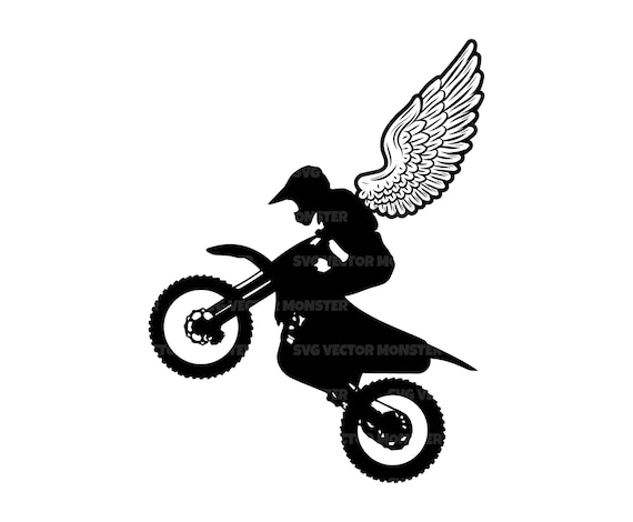 Motorcycle Rider Angels Motorrijder Vector