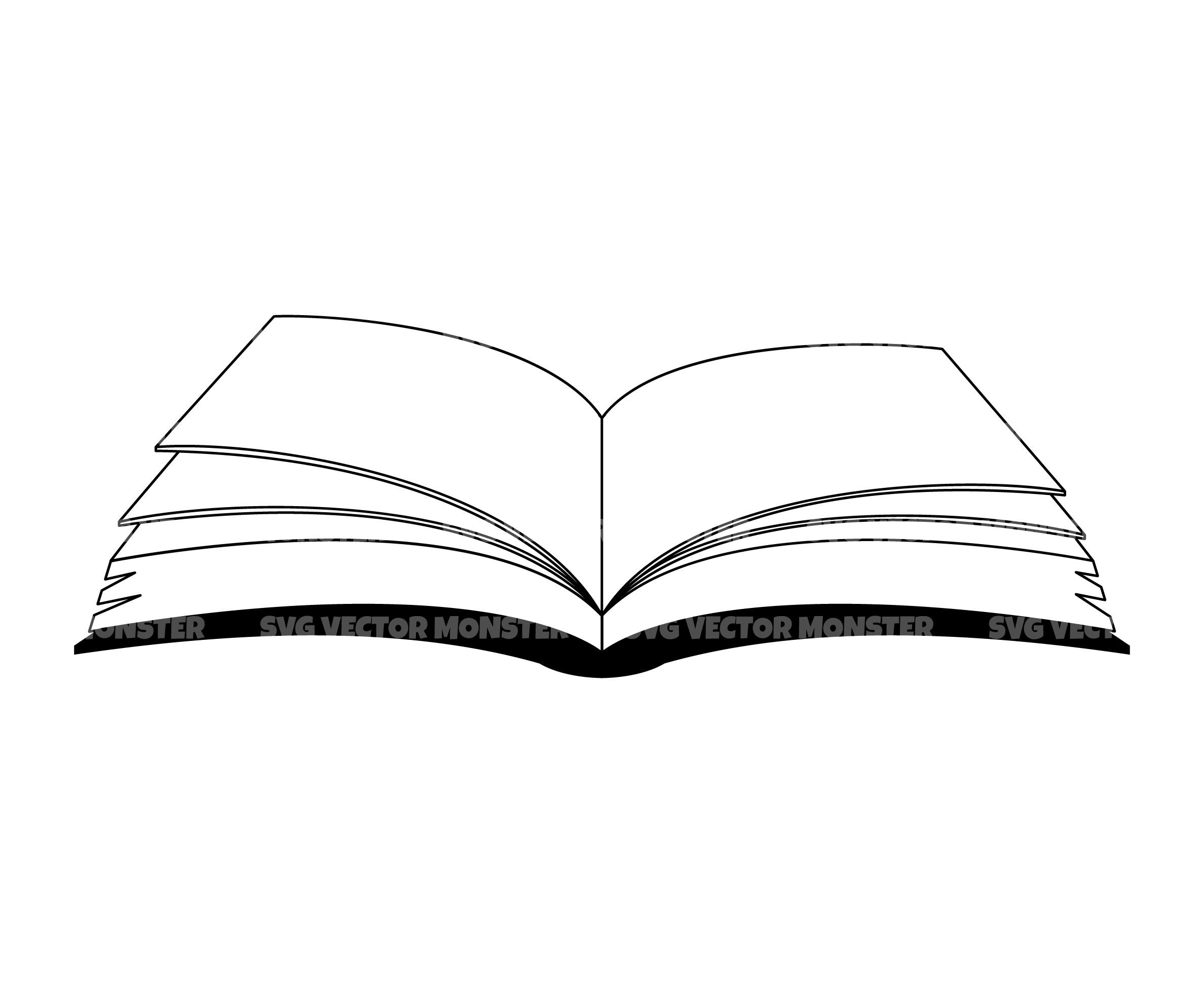 Book Svg Library Svg Open Book Svg Book Papers Svg. Vector 