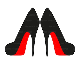High Heels Svg, Red Bottom Heels Svg, Red Heels Svg, Stiletto Svg. Vector Cut file Cricut, Silhouette, Pdf Png Dxf, Decal, Sticker, Vinyl.